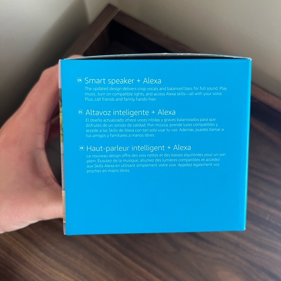 Echo dot (4th gen) twilight blue. NEVER OPENED - Picture 5 of 5